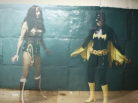 WONDER WOMAN & BATGIRL HELPLESS HEROINES